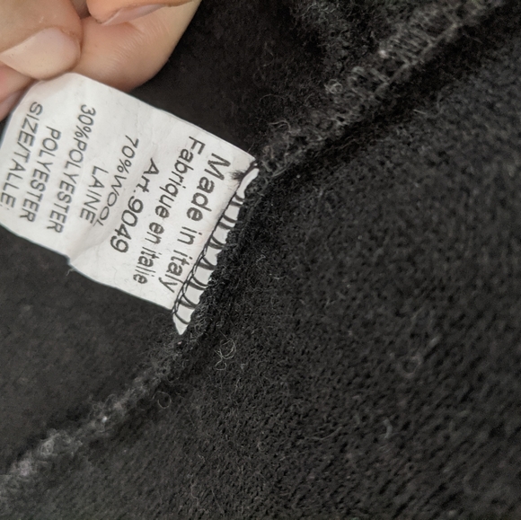 Italian boiled wool coat. Made in Italy. - Picture 5 of 6